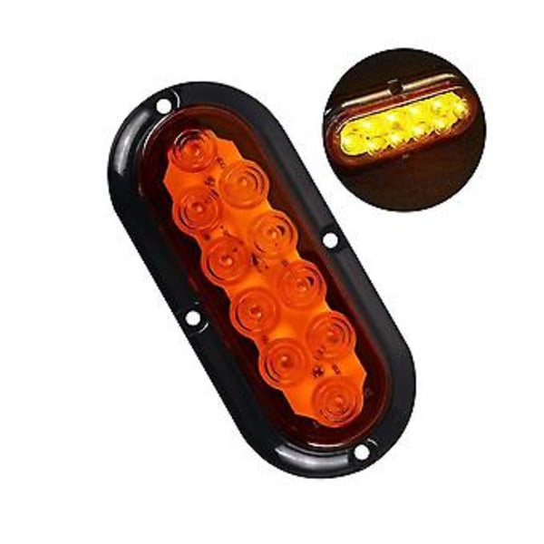 6 Tum LED Set Blinkers Broms Bil Tillbehör Gul