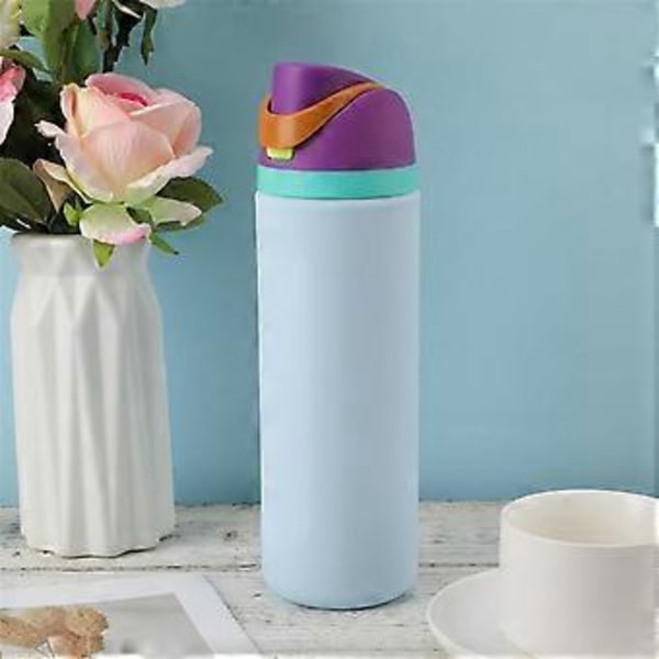 Silikon Vattenflaska Skydd för 24oz, Skydd Anti-Glid Botten Skyddande Ärm Fodral Skydd Grön
