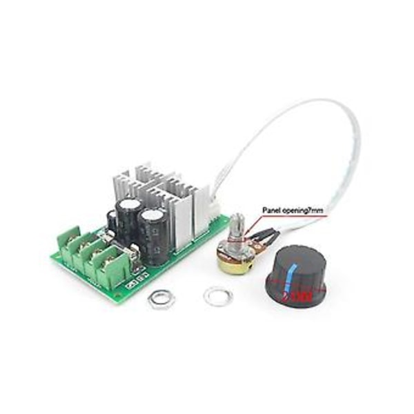 6-60V Hastighet PWM Hastighet S 20A Ström Volta Regulator Drivmodul