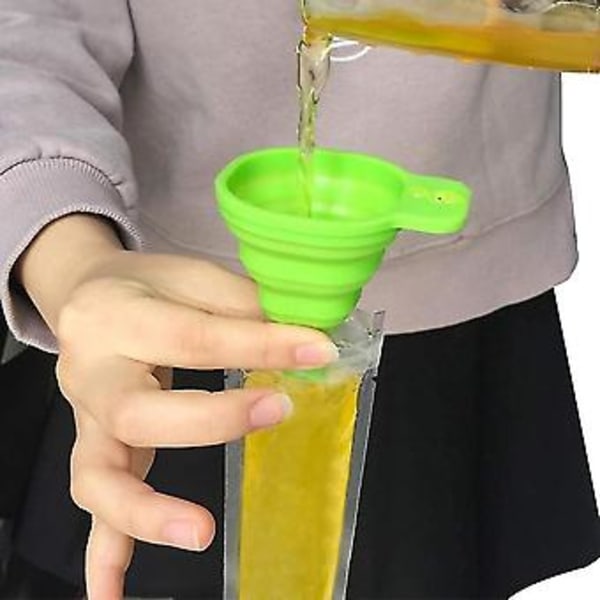 Engångs Popsicle Påsar 120st Frysrör, Ispåsar Med Tratt Och Isärmar För, Isgodis
