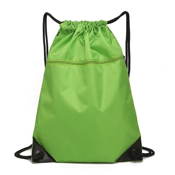 Snøring Ryggsekk Gym Bag Sackpack String Sack Pack Vesker Sort