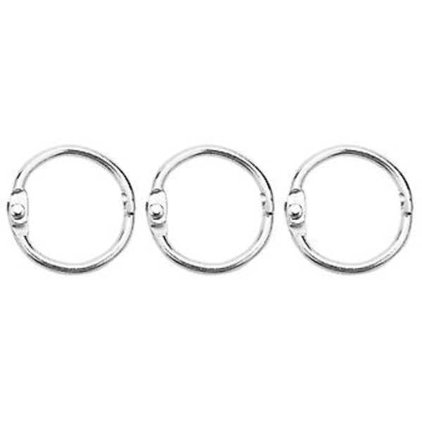 100 st 25 mm Lösbladsringar Nyckelringar Ringar Pärmringar För Scrap//hantverk