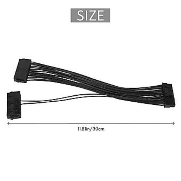 Strømforsyningssplitter, Dobbelt PSU Kabel Adapter 24 Pin 20+4 Pin Atx Bundkort Adapter Forlængerkabel