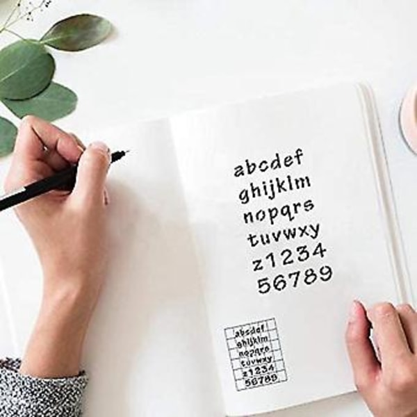 24 arkkia kirjain- ja numeromallineita 4x7 tuumaa aakkosmalline muovia kotiin tee-se-itse scrapbooking-maalausta varten