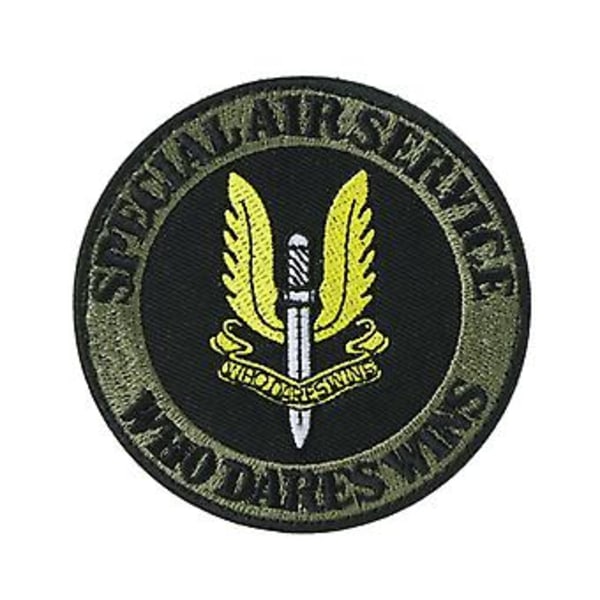 Paintball Armbindel Applikation Broderi Special Air Service Broderad SAS Patch