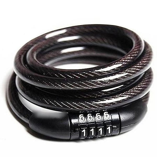 Sportscykel låsekabel, cykel master kabel lås med 4-positions kombination fire-positions wire kombination lås mountainbike cykel kombin