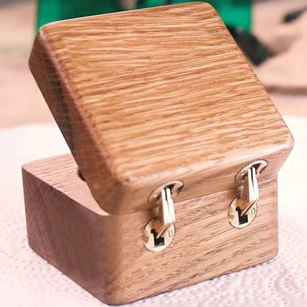 4 stk. messing skjulte hængsler, skjulte messing tøndehængsler 180° åbningsvinkel skjulte hængsler til DIY smykkeæske håndværk (10mm)
