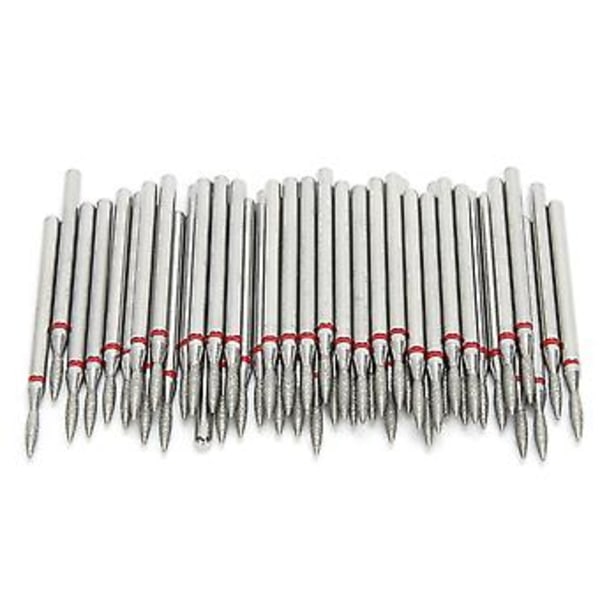 50kpl Ammattimainen kynsien kiillotus hiontapää kynsiporakoneen terät manikyyri työkalutarvike F‑1,8mm / 0,1in