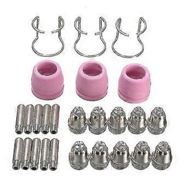 26 stk. Plasmaskærer Forbrugsstoffer Kit Sg-55 Ag-60 Wsd-60p Skærebrænder Spids Dyse_happyshop