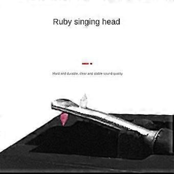 Platespiller Dual Moving Erstatt berøringen for LP Vinyl Nål Dobbel Ruby og Sapphire Stereo, LP LP