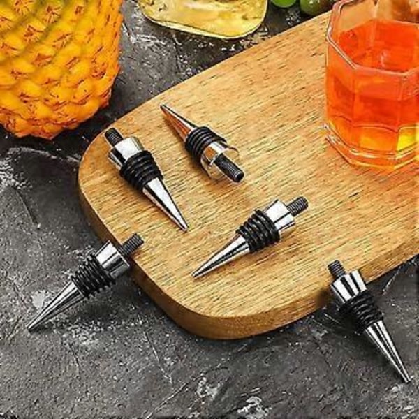 8 Delar Metall Kork Tom Vinpropp Kit Återanvändbar Vinpropp Insats Set Hårdvara för Bröllop Vinparty Bar Svarvning
