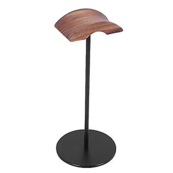 Hovedtelefonholder, valnøddetræ & aluminium headsetholder, naturlig valnød gaming headset holder med solid H
