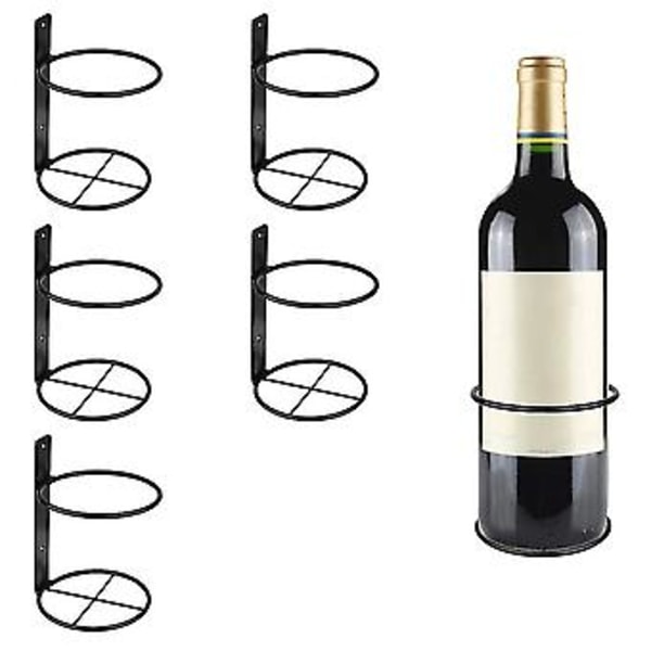 H, 6-pack Monterat Rack, Metallflaskdisplay H För Stora
