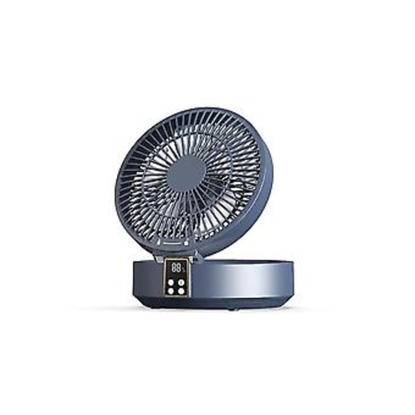 Bærbar Ventilator Med LED 4000mah Genopladelig Digital Display Skrivebordsventilator Seng Ventilator Des