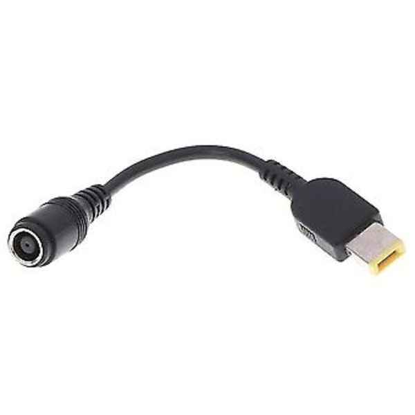 1 st Rund Jack Till Fyrkantig Kontakt Adapter Laddare Strömomvandlarkabel