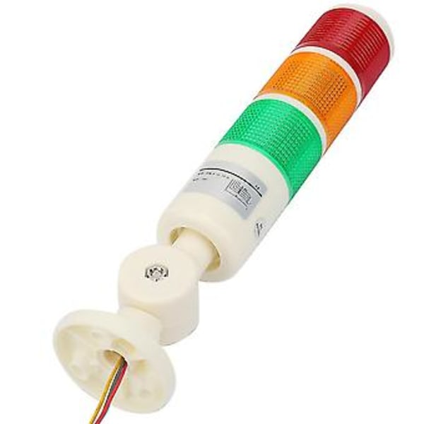 Industriel Varslingslampe 3-Lags LED Signaltårn Foldbar Alarm Lampe 24VDC