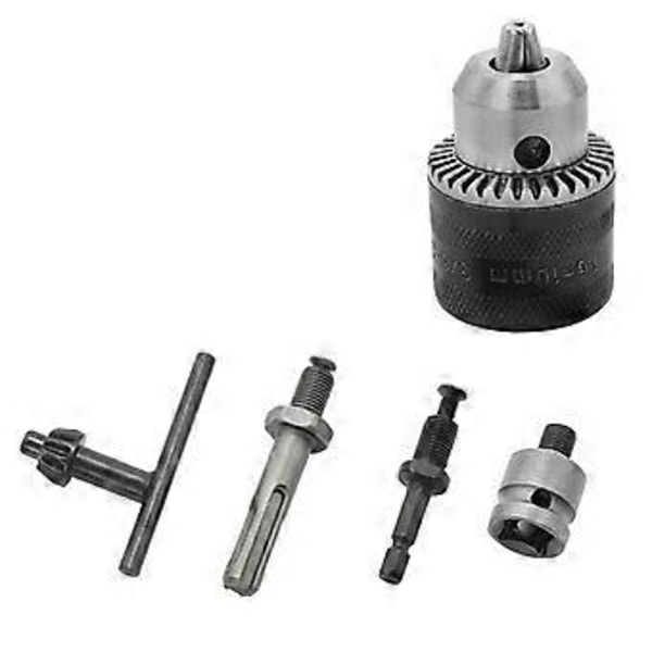 5st 1,5-10mm 3/8-24UNF Borrchuck Set Borradapter Ändrade Slagnyckel Till Elektrisk Borrchuck Borrverktygssatser