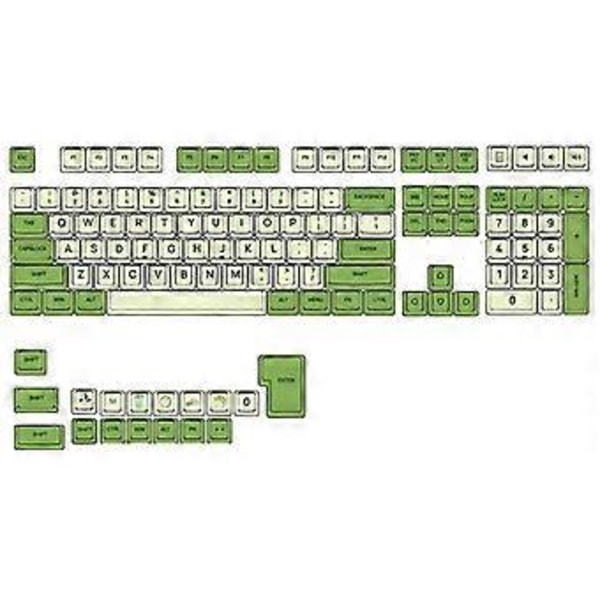 125 Tangenter PBT Keycaps Set Nyhet - Matcha Keycaps Dye-Sublimation XDA Profil För MX-Switches Mekaniskt Tangentbord Keypad
