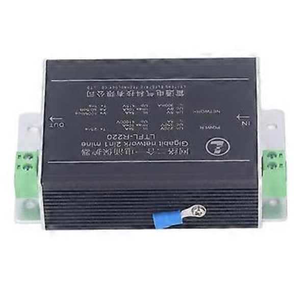 Gigabit Ethernet Overspenningsvern 2 I 1 Lynbeskytter Nettverk Tordenvær Arrestor 100 Mbps 220V DC