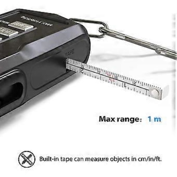 Fiskvåg, Fisketillbehör Fiskvikter Våg Med Måttband Med Bakgrundsbelyst LCD-display, 2 AAA-batterier Ingår (fs01)