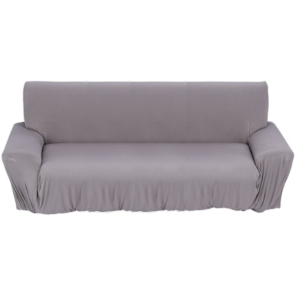 Sofa Stretch Sofa Cover Protector Vaskbar Slipcover Tre Seater Grå 190 230cm