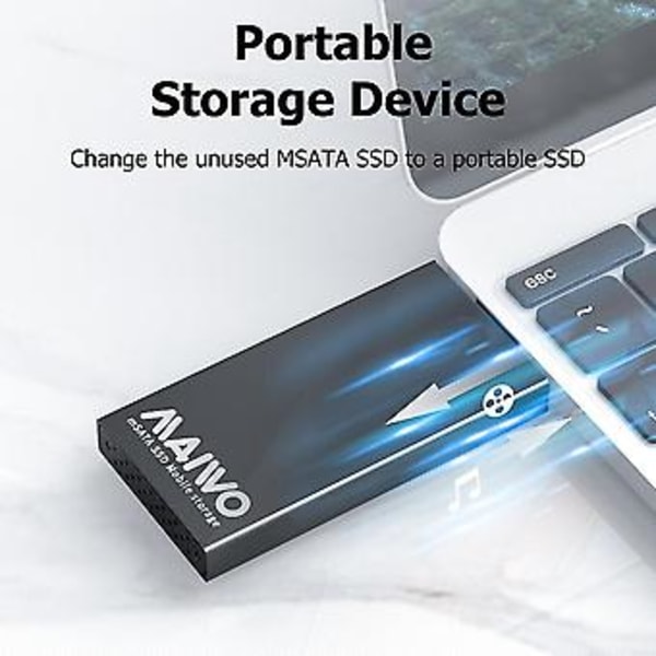 USB 3.0 til mSATA SSD Ekstern Kabinett Legering Bærbar Mobil S Drive Boks 2T Minne