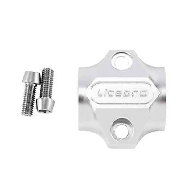 Foldbar Ycle Alloy Rør Topdæksel 25.4mm Dobbelt Stolpe Hætte Ycle Tilbehør, sølv