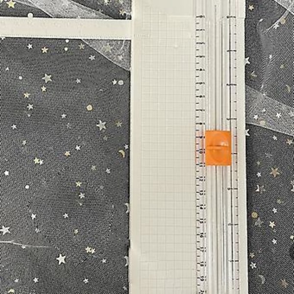 Valkoinen paperileikkuri: Pieni mini taitettava kirkkaalla asteikolla purseettomaan leikekirjaleikkaukseen