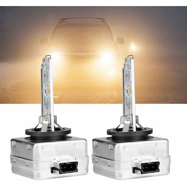 ,2 kpl D3S 6000K 35W rautapidin Xenon-lamppu HID:lle Pitkä käyttöikä Erittäin kirkas