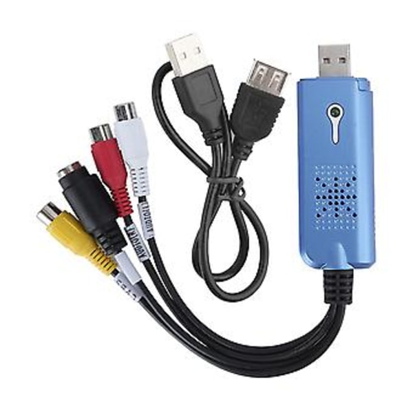 USB 1-vägs Capture Card DVD för AV Video till USB Dator Högupplöst till PC med Inspelning