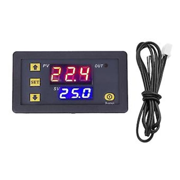 Temperaturkontrollmodul med vattentät sond Hög noggrannhet Digital display Termostatbrytare ‑50‑110℃ 12V
