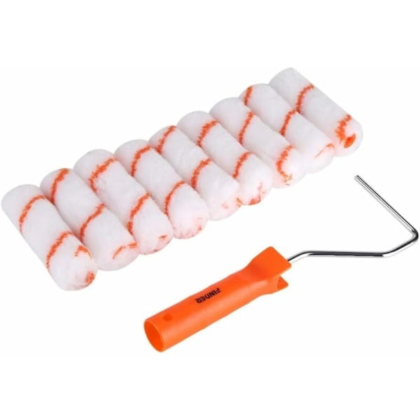 Paint Roller Kit – Professional Replaceable Paint Roller Tool Kit for Wall Decor 10 Pieces 10cm