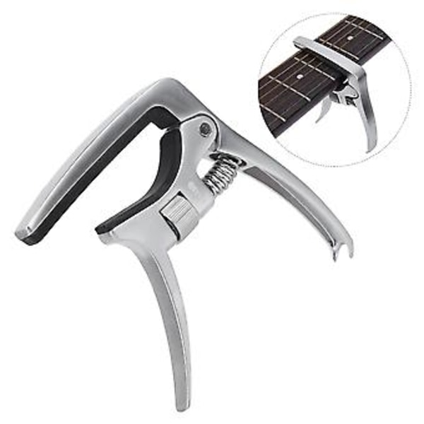 Justerbar Metallklemme Akustisk Gitar Capo For Tonejustering