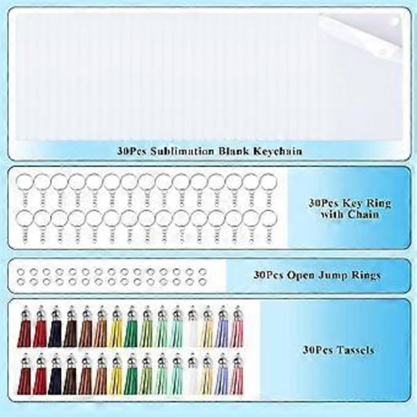 120 kpl Sublimaatio Avaimenperäaihioita Suurpakkaus Suojakalvo Lämmönsiirto Avaimenperäaihioita DIY Käsityöhön