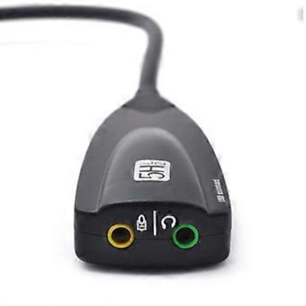 USB Ljudkort Adapter 7.1 Kanal Extern Ljudadapter Stereo Konverterare AUX
