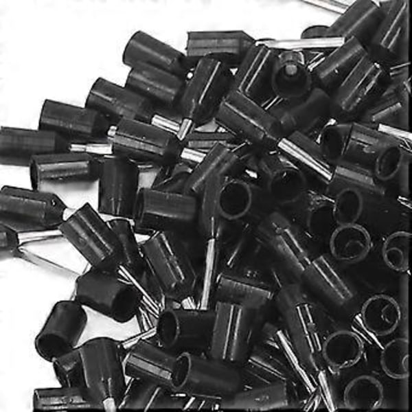 1000 stk. Ferrule 22AWG Isolert Krympeledningsklemmer Sett Kit for Utstyr E0508