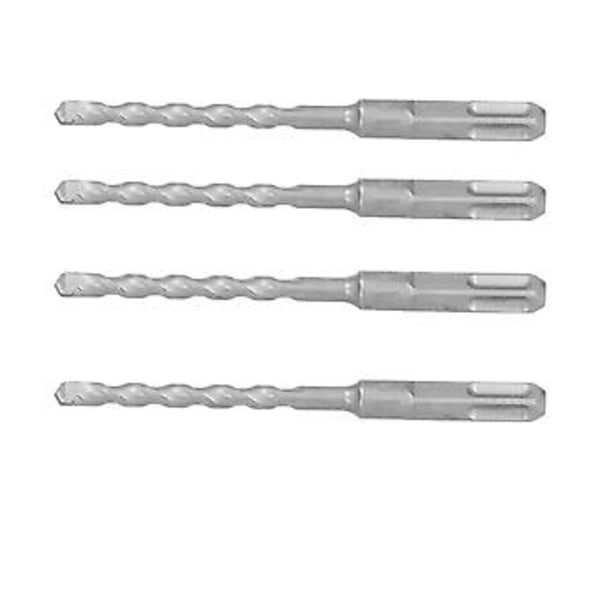 4 stk. Hammer Bor Stærk Holdbar Effektiv Praktisk Firkantet Skaft Bor 8*160mm