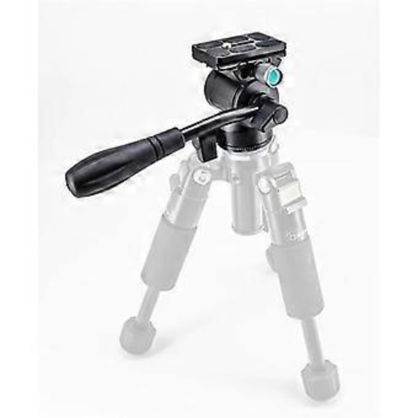 Mini Panoramahuvud Stativ Hydraulisk Vätska Video Dämpande Metallhuvud för Stativ Monopod Kamerahållare Ställ