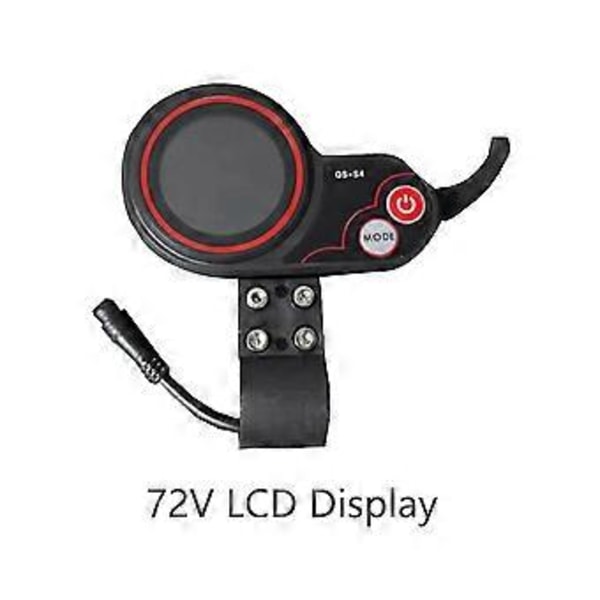 Qs-s4 72v Tumgasreglage LCD Display Mätare+-60 Kabel Endast För Zero 11x Elscooter 6pin Display