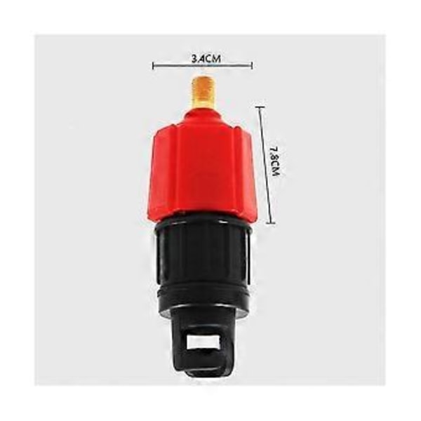 Manner SUP Paddel Luftmunstycke Luftventil Gummibåt Kanot Omvandlare Bilpump Adapter Multi Connector