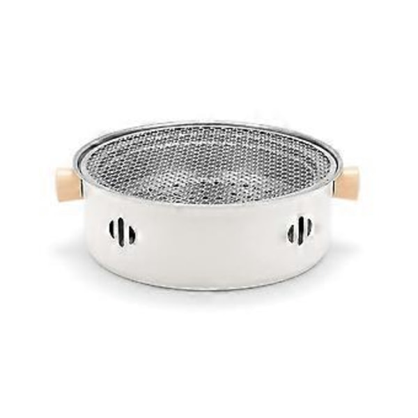 Udendørs Camping Grill BBQ Komfur Multifunktionel Hjem Kul BBQ Grill med Rund Non-Stick Grill Komfur