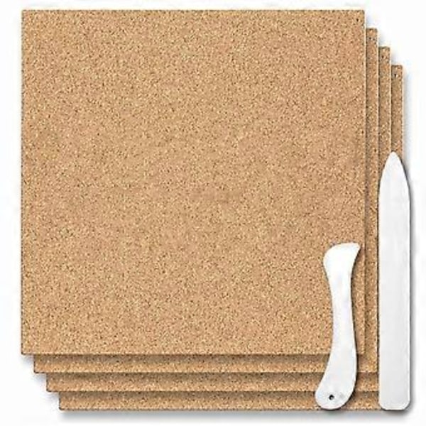4 KPL Lasimaalaustarvikkeet 30,5 cm x 30,5 cm, 1,27 cm paksu lämmönkestävä lasimaalaustyö, tarvikkeet pöydän suojaamiseen