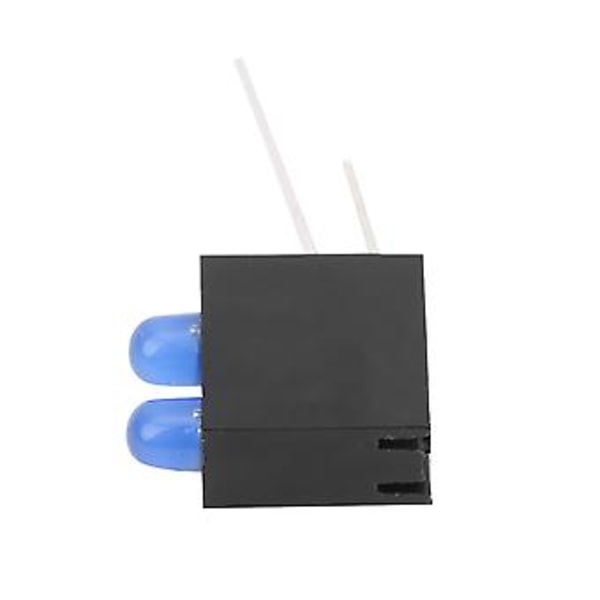 100 stk. 3 mm lysholder dobbelt hul LED diode lampe med base industrielt indikator tilbehør blåt lys