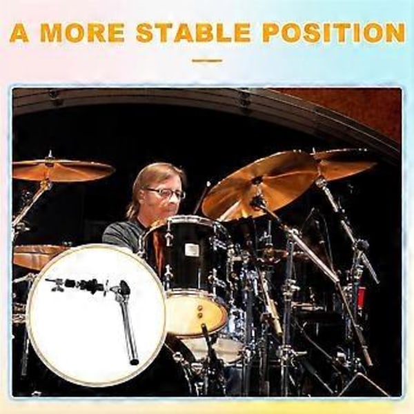 Cymbalhållare Vikbar Utdragbar Ben Jazz Trumtillbehör Trumhårdvara Professionella Trumdelar Fäste