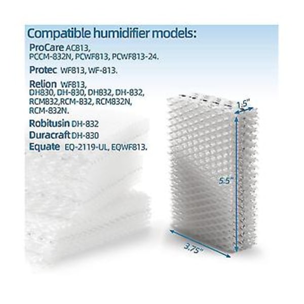 18 stk. Wf813 Filter Væge Filter Udskiftning Kompatibel Med Rel Rcm-832 Rcm-