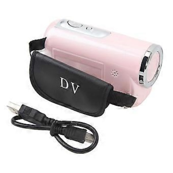 Børnevideokamera 16MP 1080P HD 16X 2,0 tommer farve TFT-skærm digital videooptager til vlogging pink
