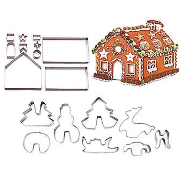 18 stk. 3D Pepperkake Rustfritt Stål Scenario Ie S Sett Kjeksmug