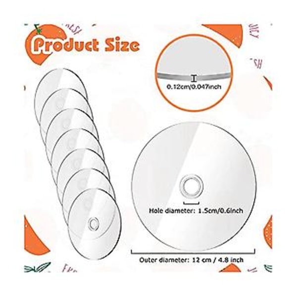 Klare CD-er For Ing Tomme CD-er For Rotte DIY Estetisk CD Transparent CD-er Håndverk (