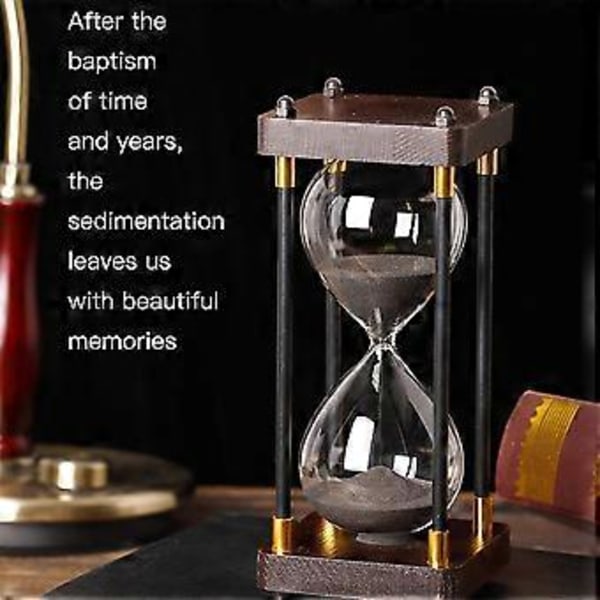 Lyxigt Retro Timglas 30 Minuter - Elegant Timglas för Kontor, Studierum & Heminredning, Perfekt Som Avkopplingsgåva