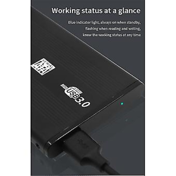 Usb3.0 2.5 tuuman kiintolevykotelo pöytätietokoneelle,